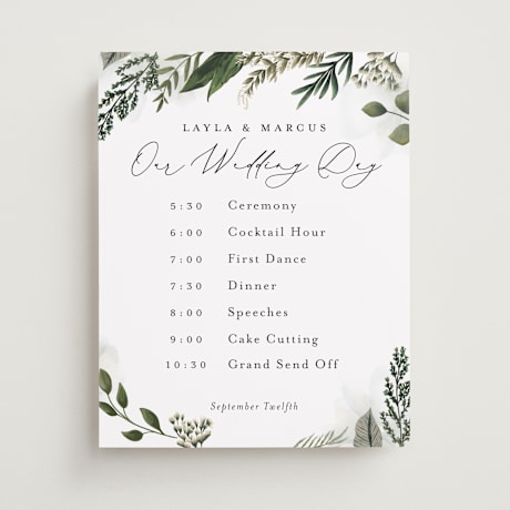 Schedule Signs