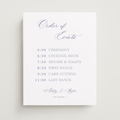 Schedule Signs