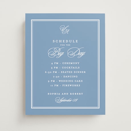 Schedule Signs