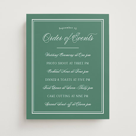 Schedule Signs