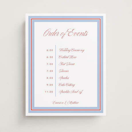 Schedule Signs