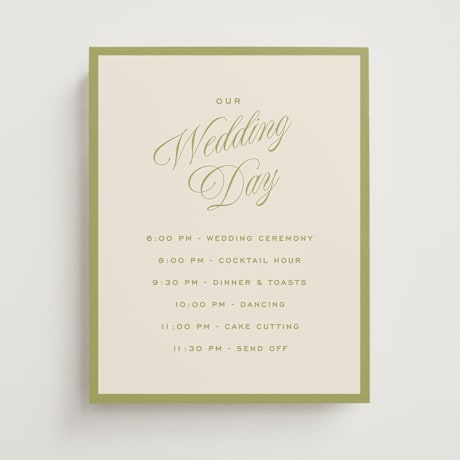 Schedule Signs