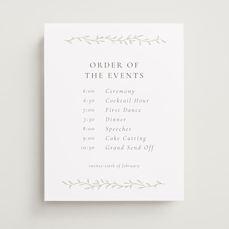 Schedule Signs