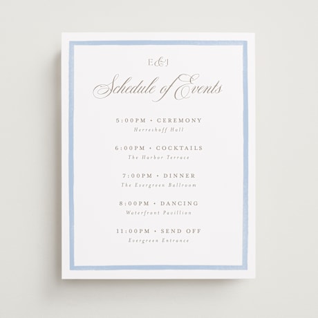 Schedule Signs