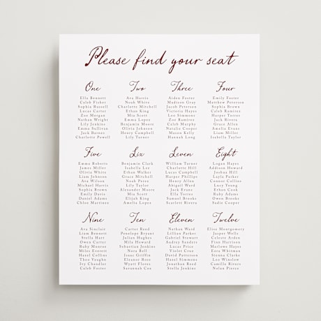 Custom Seating Charts