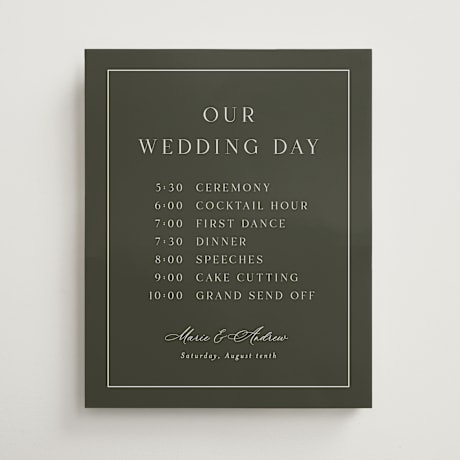 Schedule Signs