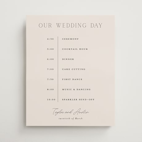 Schedule Signs