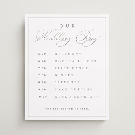Schedule Signs