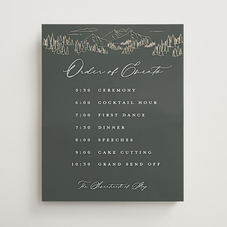 Schedule Signs