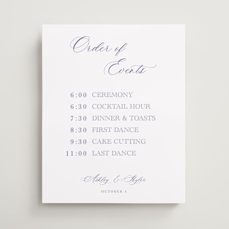 Schedule Signs