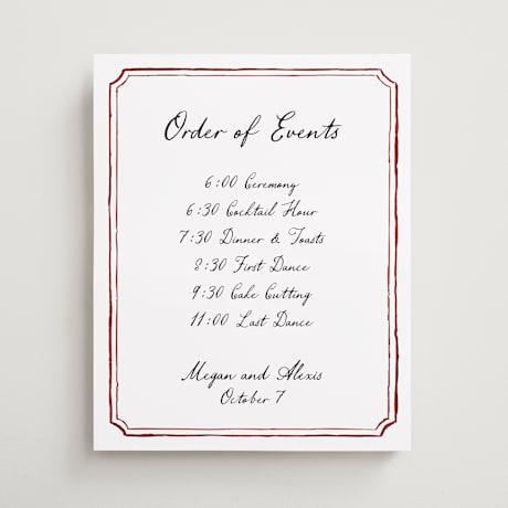 Schedule Signs