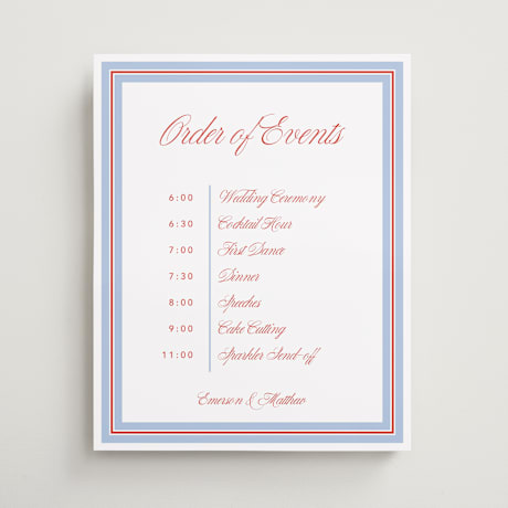Schedule Signs