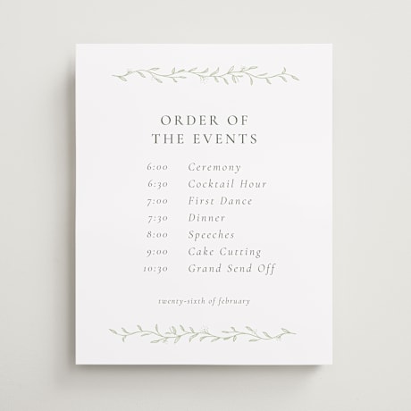 Schedule Signs