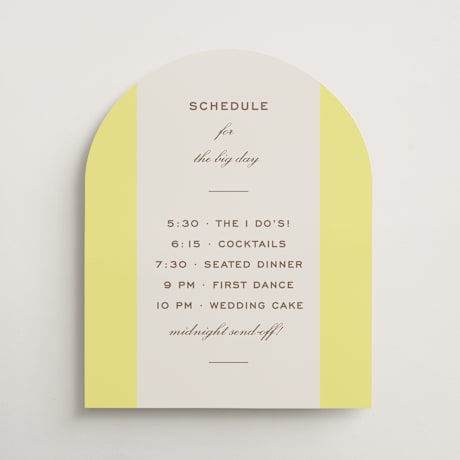 Schedule Signs