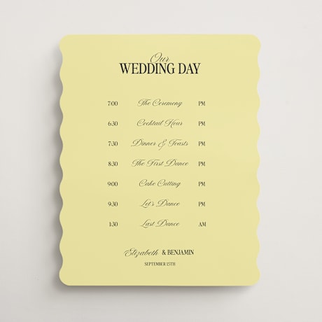 Schedule Signs