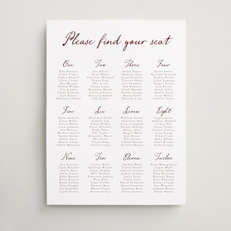 Custom Seating Charts