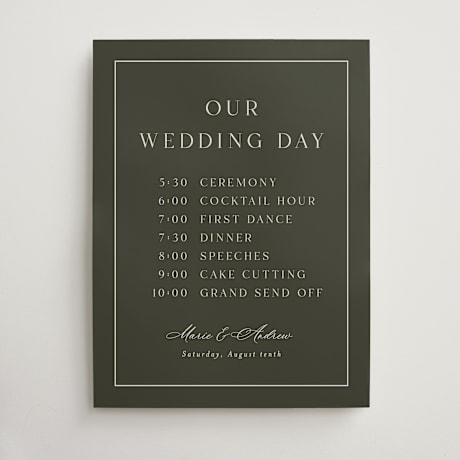 Schedule Signs
