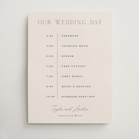 Schedule Signs