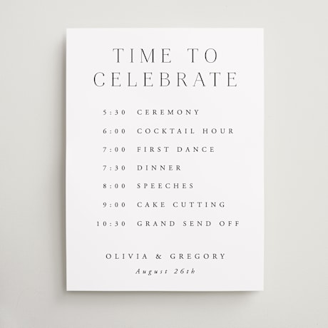 Schedule Signs