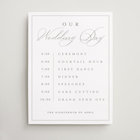 Schedule Signs