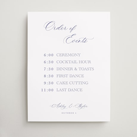 Schedule Signs