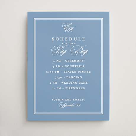 Schedule Signs