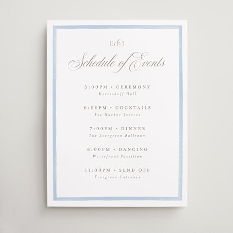 Schedule Signs