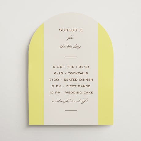 Schedule Signs