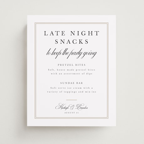 Menu Signs