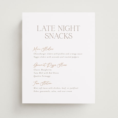 Menu Signs