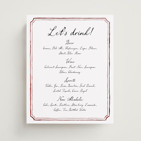 Menu Signs