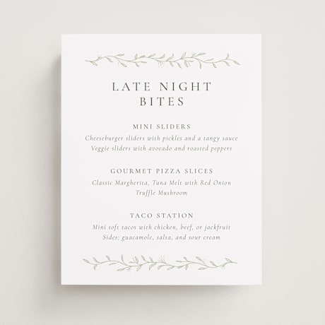 Menu Signs