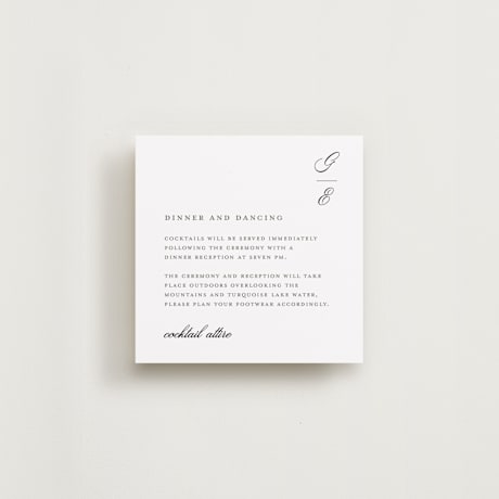 Reception Cards