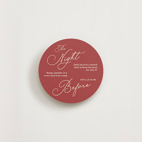 Rehearsal Dinner Cards