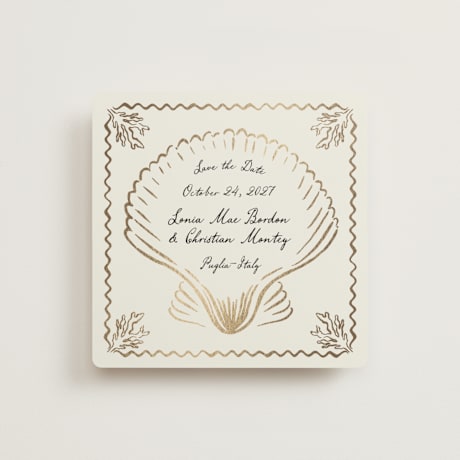 Foil-Pressed Save the Date Cards