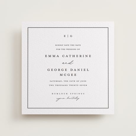 Letterpress Save the Date Cards