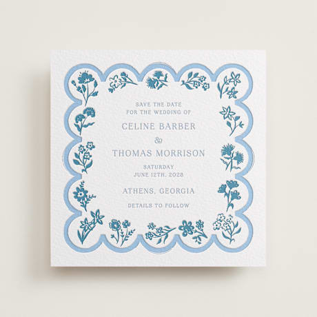 Letterpress Save the Date Cards