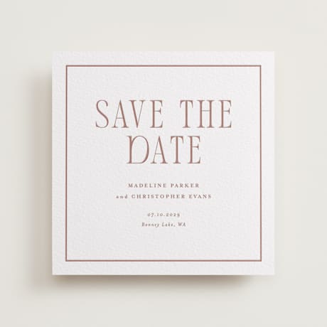 Letterpress Save the Date Cards