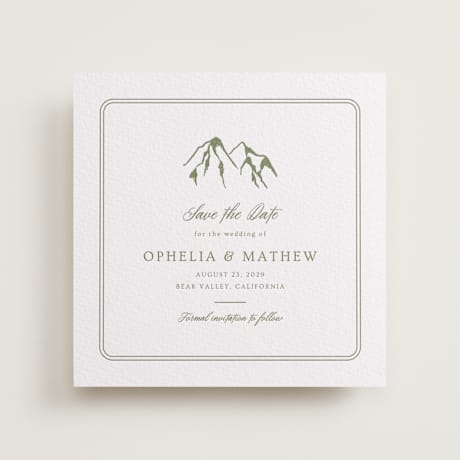 Letterpress Save the Date Cards
