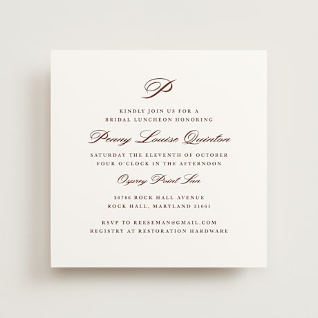 Bridal Shower Invitations