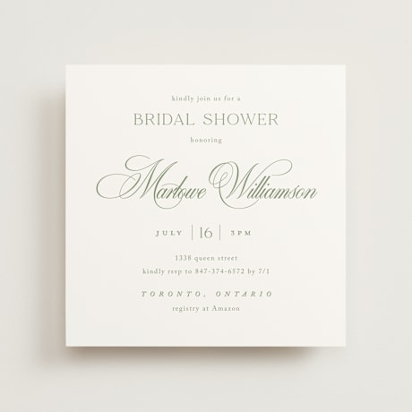 Bridal Shower Invitations