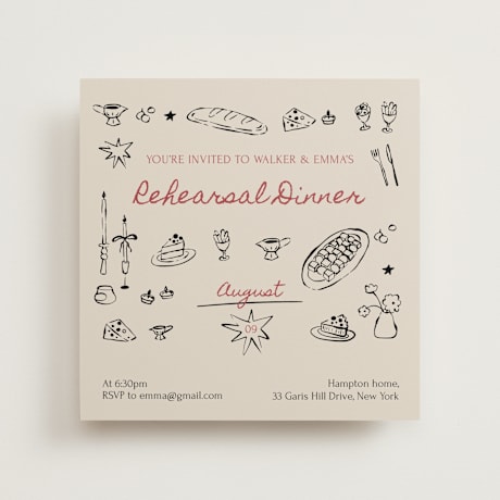 Rehearsal Dinner Invitations