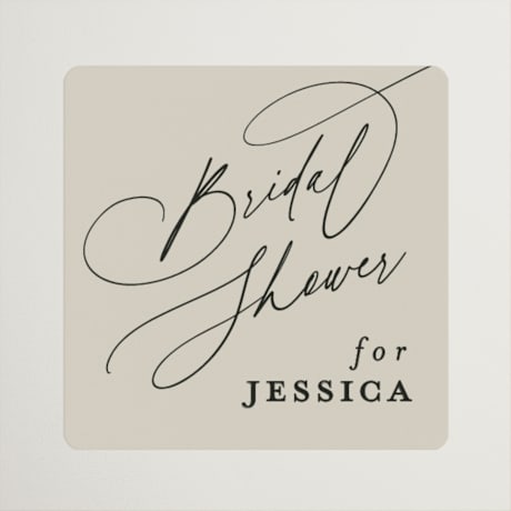 Bridal Shower Favor Stickers