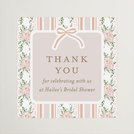Bridal Shower Favor Stickers