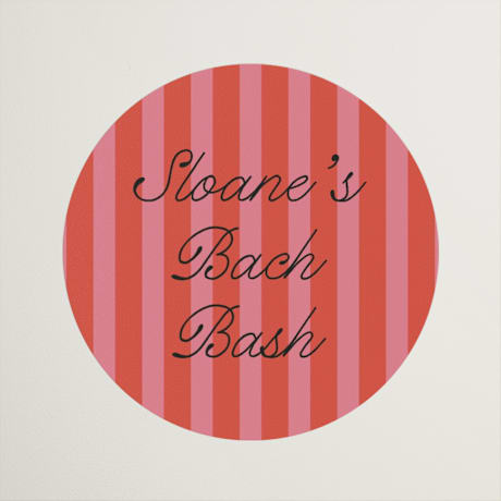 Bachelorette Party Favor Stickers