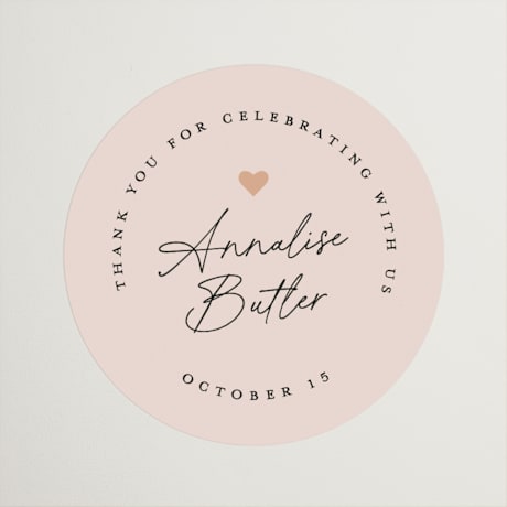 Bridal Shower Favor Stickers
