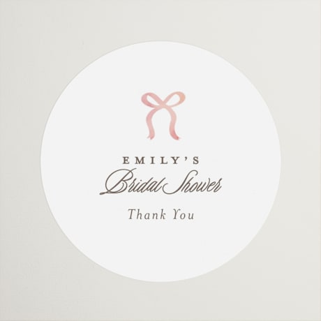 Bridal Shower Favor Stickers