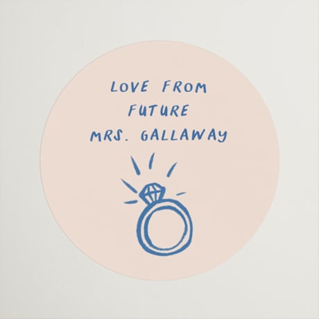 Bridal Shower Favor Stickers