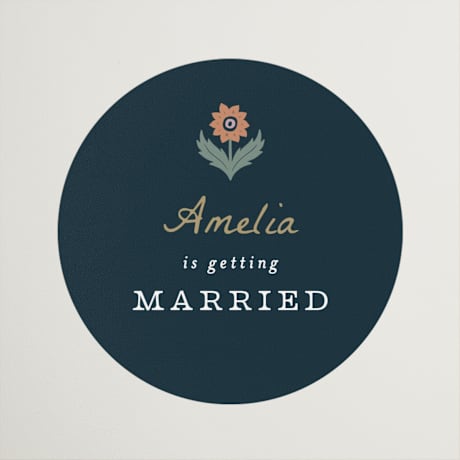 Bridal Shower Favor Stickers