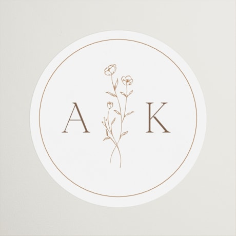 Bridal Shower Favor Stickers
